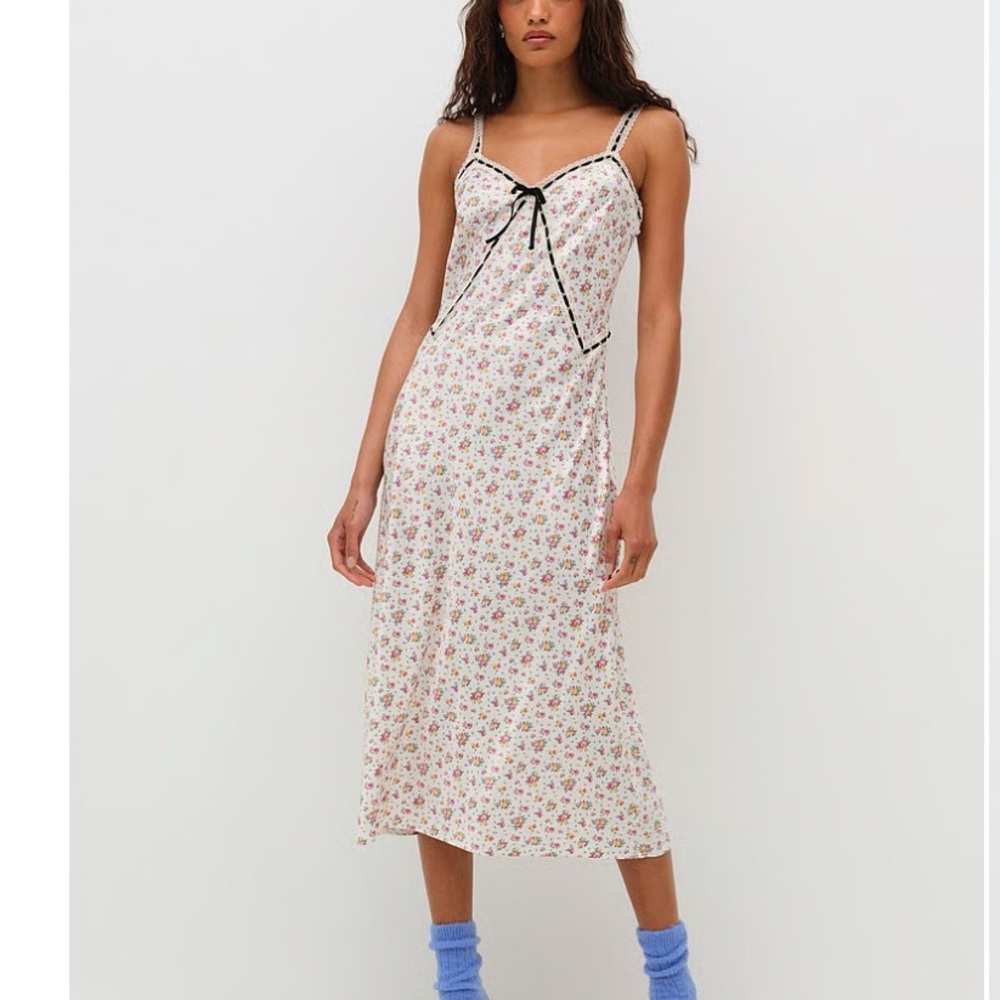 NWT For Love & Lemons Samantha Maxi Slip Dress